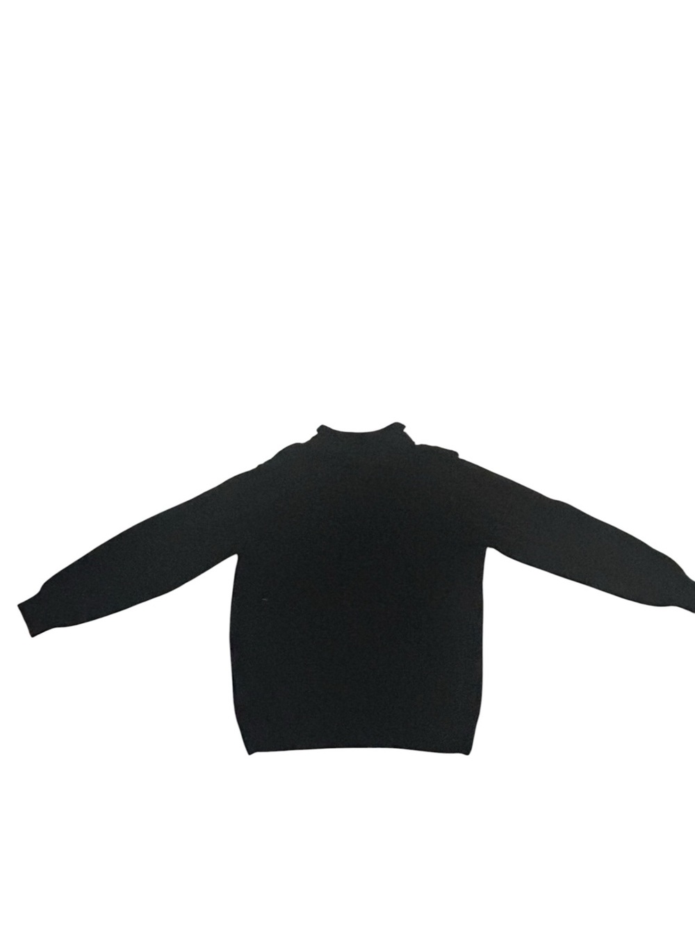Oscar de la Renta Black Buttoned Knit Sweater Long Sleeves - Picture 5 of 8